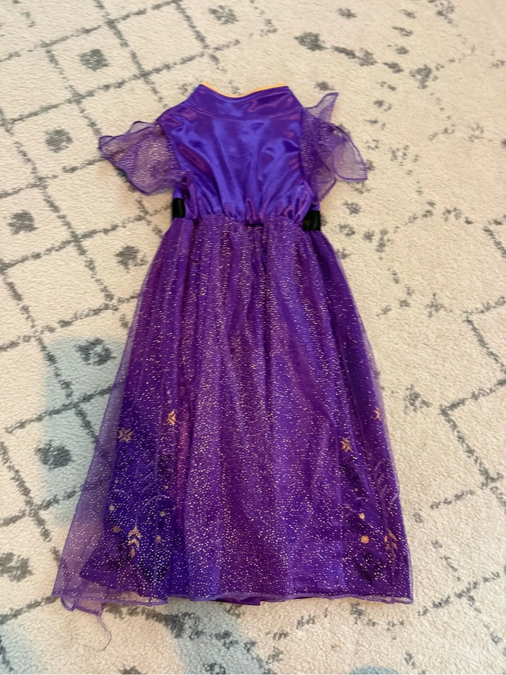 Disney Purple Anna Sparkle Tulle Costume Dress - Picture 3 of 3